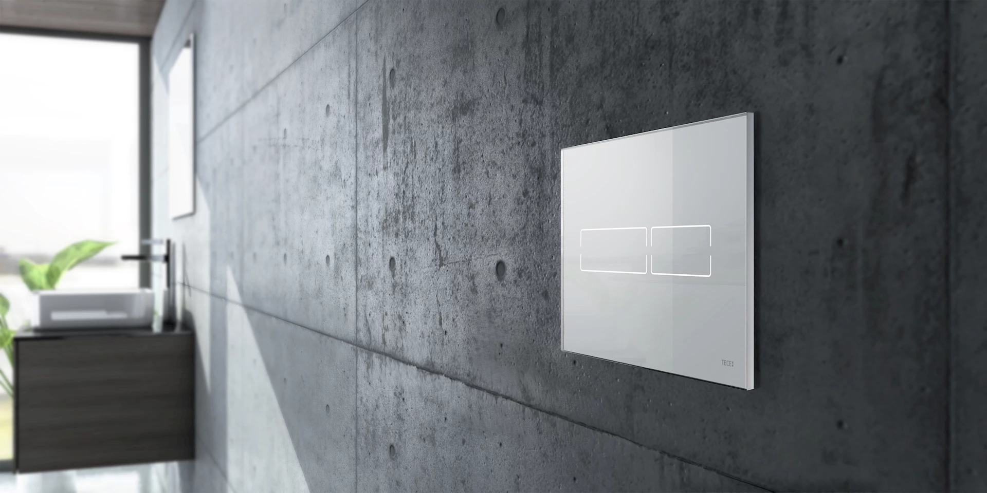 TECElux Mini trykkplate, hvit